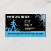 Carte De Visite Deux langues Lave-pression Lave-linge (Dos)