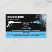 Carte De Visite Deux langues Lave-pression Lave-linge (Dos)