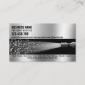 Carte De Visite Deux langues Lave-pression Lave-linge (Dos)