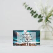 Carte De Visite Deux loups de l'Arctique (Debout devant)