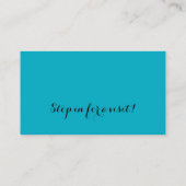 Carte De Visite Deux maisons (Dos)