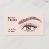 Carte De Visite Deux noms Brosses (Devant)