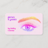 Carte De Visite Deux noms Brosses Lashes Tech (Devant)