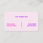 Carte De Visite Deux noms Brosses Lashes Tech (Dos)