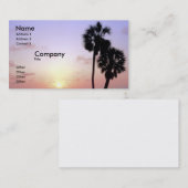 Carte De Visite Deux palmiers (Devant / Derrière)