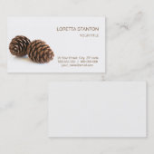 Carte De Visite Deux pinecones (Devant / Derrière)