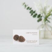 Carte De Visite Deux pinecones (Debout devant)