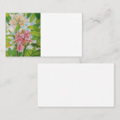 Carte De Visite Deux plumères (Devant / Derrière)