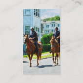 Carte De Visite Deux policiers à cheval (Dos)