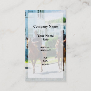 Carte De Visite Deux policiers à cheval