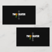 Carte De Visite Deux sièges Swinger mens drôle Upside Down Pineapp (Devant / Derrière)