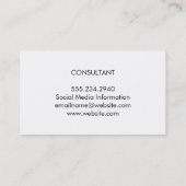 Carte De Visite Deux tons / Brossé (Dos)