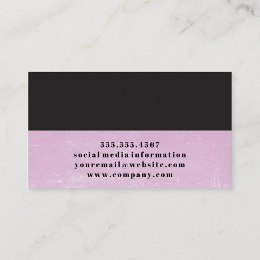 Carte De Visite Deux tons | Ciseaux (Dos)