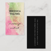 Carte De Visite Deux Tons Contemporains Brossé (Devant / Derrière)