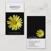 Carte De Visite Deux tons verticaux - Jaune - Noir (Devant / Derrière)