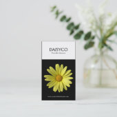 Carte De Visite Deux tons verticaux - Jaune - Noir (Debout devant)