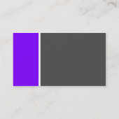 Carte De Visite Deux tons (violet et gris) - Customisé (Dos)