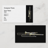 Carte De Visite Deux Trombones (Devant / Derrière)