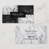 Carte De Visite Deux types de marbre (Devant / Derrière)