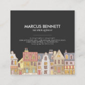 Carte de visite d'évaluateur immobilier tiré à la  (Dos)