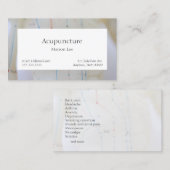 Carte De Visite Devant du torse d'acupuncture (Devant / Derrière)