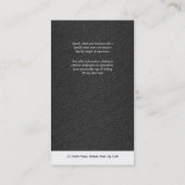 Carte De Visite Développement de construction de propriété de (Dos)