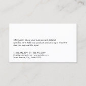 Carte De Visite Développement immobilier (Dos)