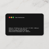 Carte de visite développeur (Dos)