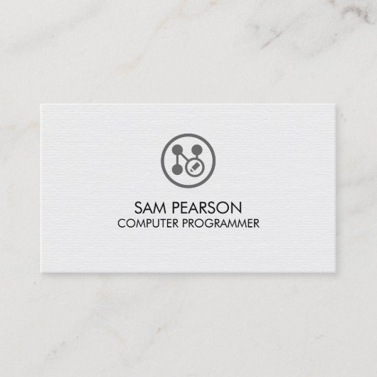 Carte De Visite Développeur d'applications Programmeur informatiqu (Devant)