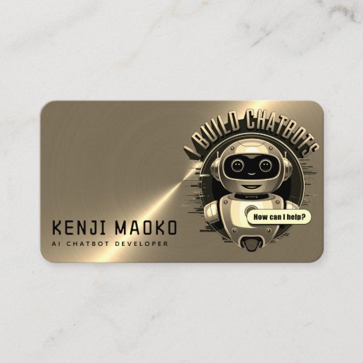 Carte De Visite 🤖 développeur de chatbot Conversational AI Engine (Devant)