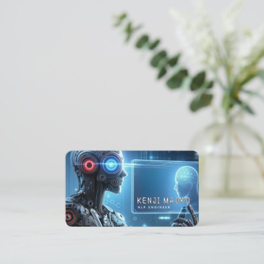 Carte De Visite 🤖 développeur de chatbot Conversational AI Engine (Debout devant)