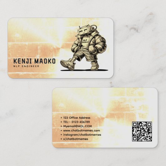 Carte De Visite 🤖 développeur de chatbot Conversational AI Engine (Devant / Derrière)