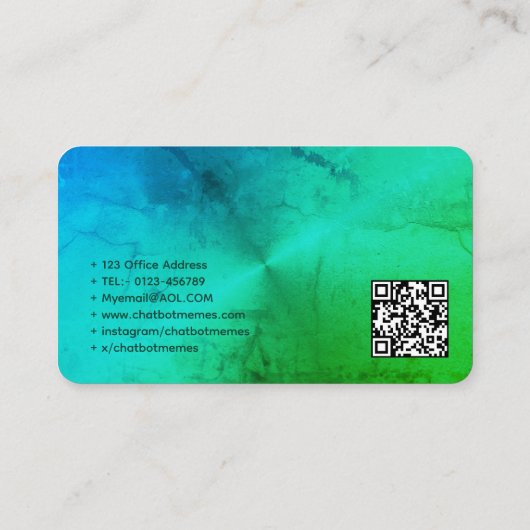 Carte De Visite 🤖 développeur de chatbot Conversational AI Engine (Dos)