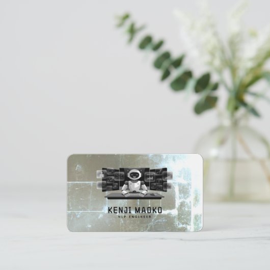 Carte De Visite 🤖 développeur de chatbot Conversational AI Engine (Debout devant)