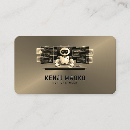 Carte De Visite 🤖 développeur de chatbot Conversational AI Engine (Devant)