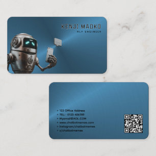Carte De Visite Développeur de chatbot Ingénieur en intelligence a