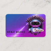 Carte De Visite Développeur de chatbot Ingénieur en intelligence a (Devant)