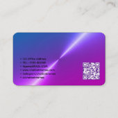 Carte De Visite Développeur de chatbot Ingénieur en intelligence a (Dos)