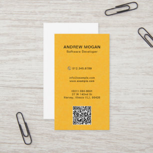 Carte De Visite Développeur de logiciel personnalisable H Mustard