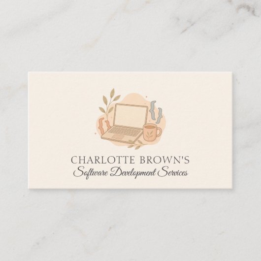 Carte De Visite Développeur de logiciels Programmation Codage Tech (Devant)
