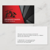 Carte De Visite Développeur immobilier de construction | Col bleu (Devant / Derrière)