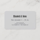 Carte De Visite Développeur logiciel (Dos)