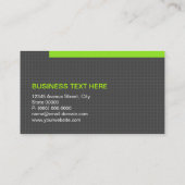 Carte De Visite Développeur Web - Code QR de grille de simplicité (Dos)