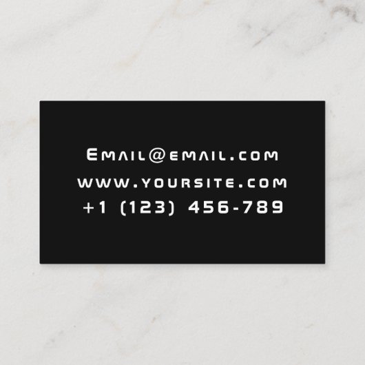 Carte De Visite Développeurs de jeu Tester Joystick contrôleur mod (Dos)