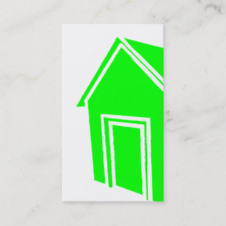 Carte De Visite devenez écolo grunge maison de style Immobilier Ag