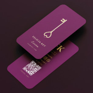 Carte De Visite Déverrouiller votre rêve Accueil : Agent immobilie