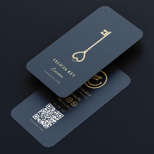 Carte De Visite Déverrouiller votre rêve Accueil : Agent immobilie