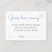 Carte De Visite Devinez combien de beignets bleus Bébé Sprinkle Je (Devant)