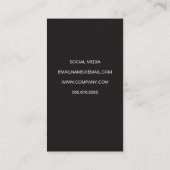 Carte De Visite Devis en gras (Dos)