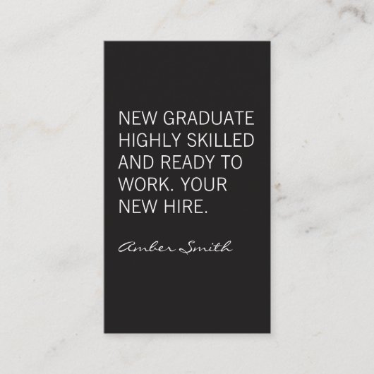 Carte De Visite Devis en gras (Devant)